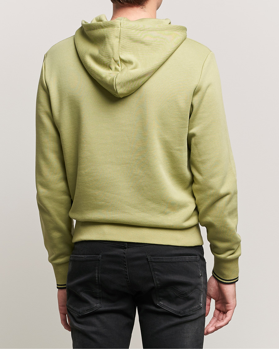 Homme | Pulls Et Tricots | Fred Perry | Tipped Hooded Sweatshirt Sage Green