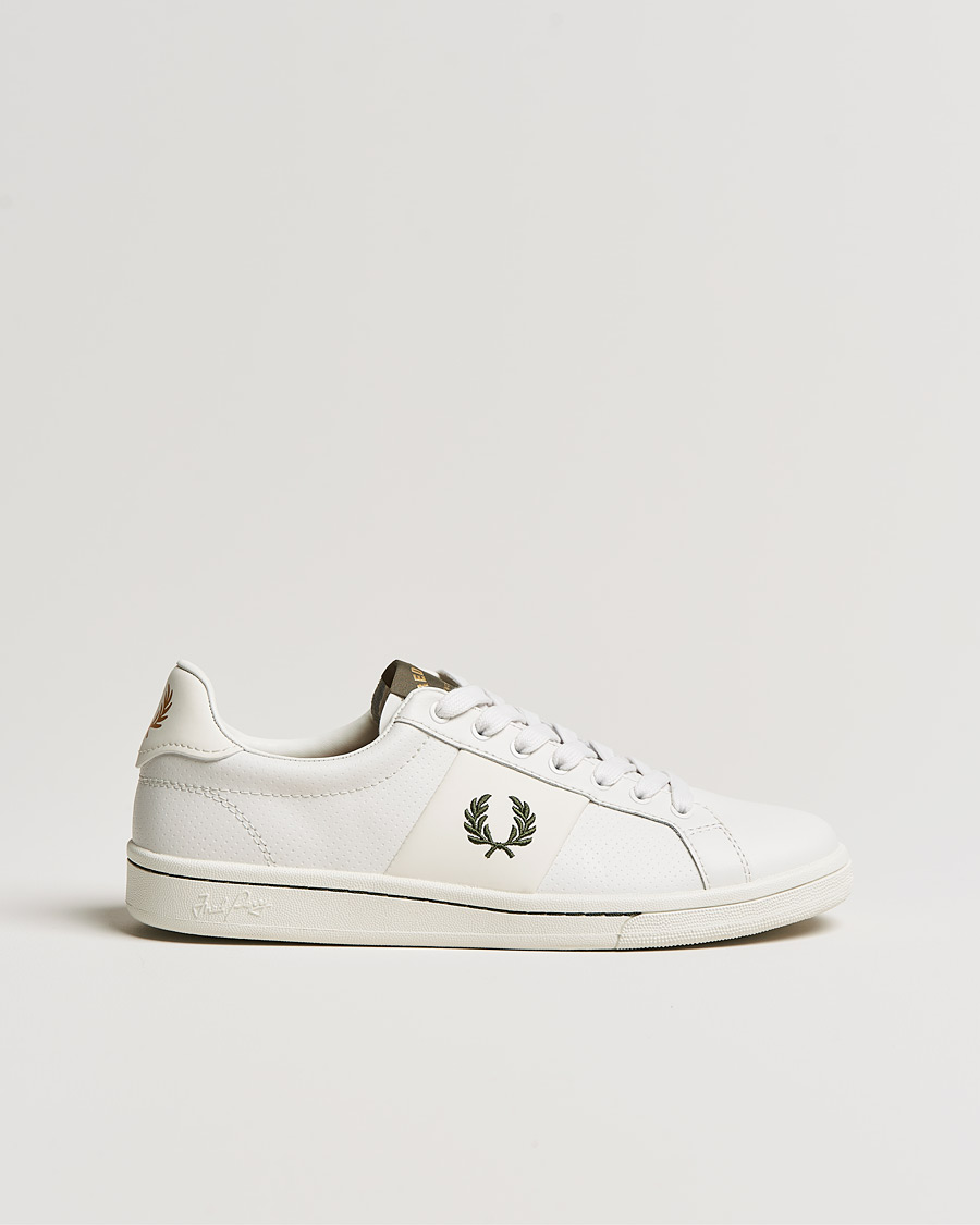 Homme | Fred Perry B721 Peerf Leater Sneaker Porcelain | Fred Perry | B721 Peerf Leater Sneaker Porcelain
