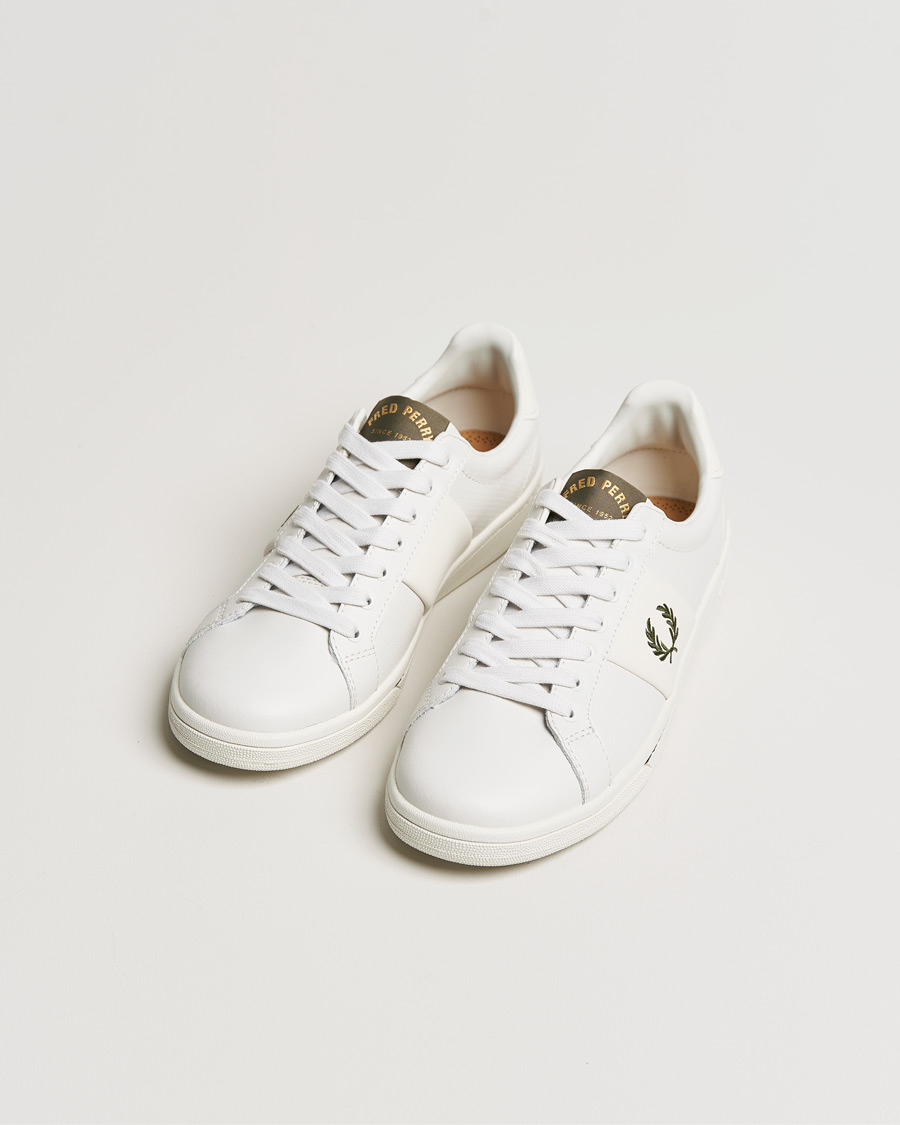 Homme | Fred Perry B721 Peerf Leater Sneaker Porcelain | Fred Perry | B721 Peerf Leater Sneaker Porcelain