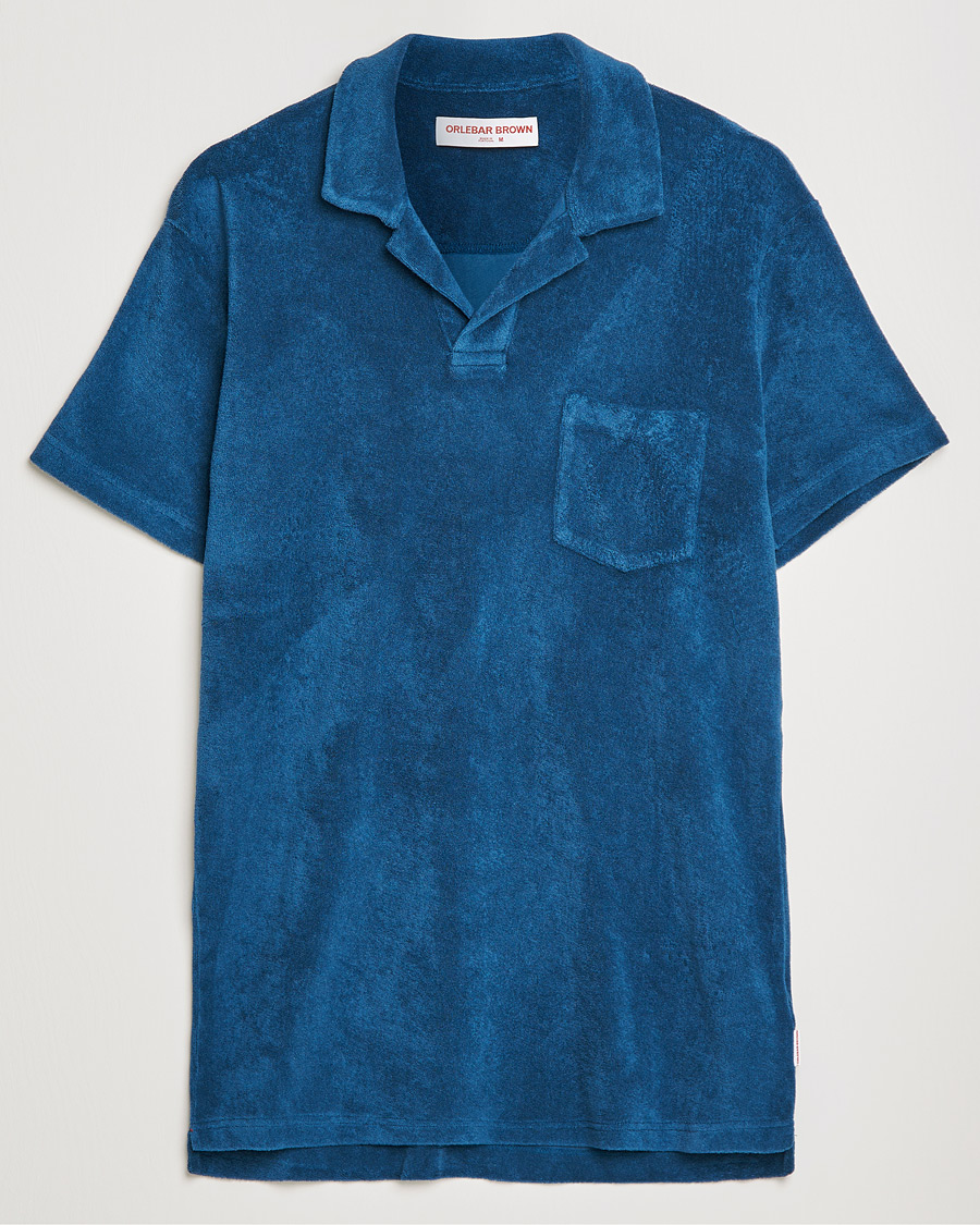 Homme | Polos | Orlebar Brown | Terry Polo Oceanic Blue