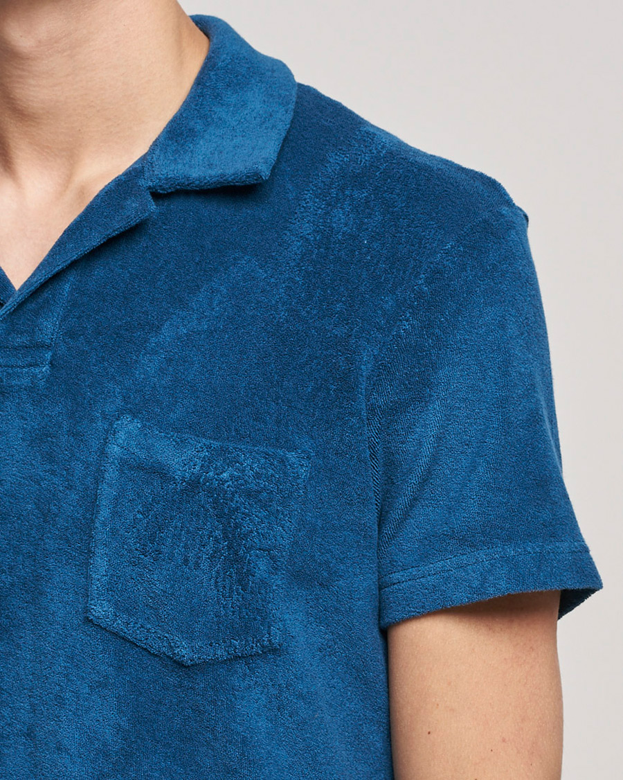 Homme | Polos | Orlebar Brown | Terry Polo Oceanic Blue