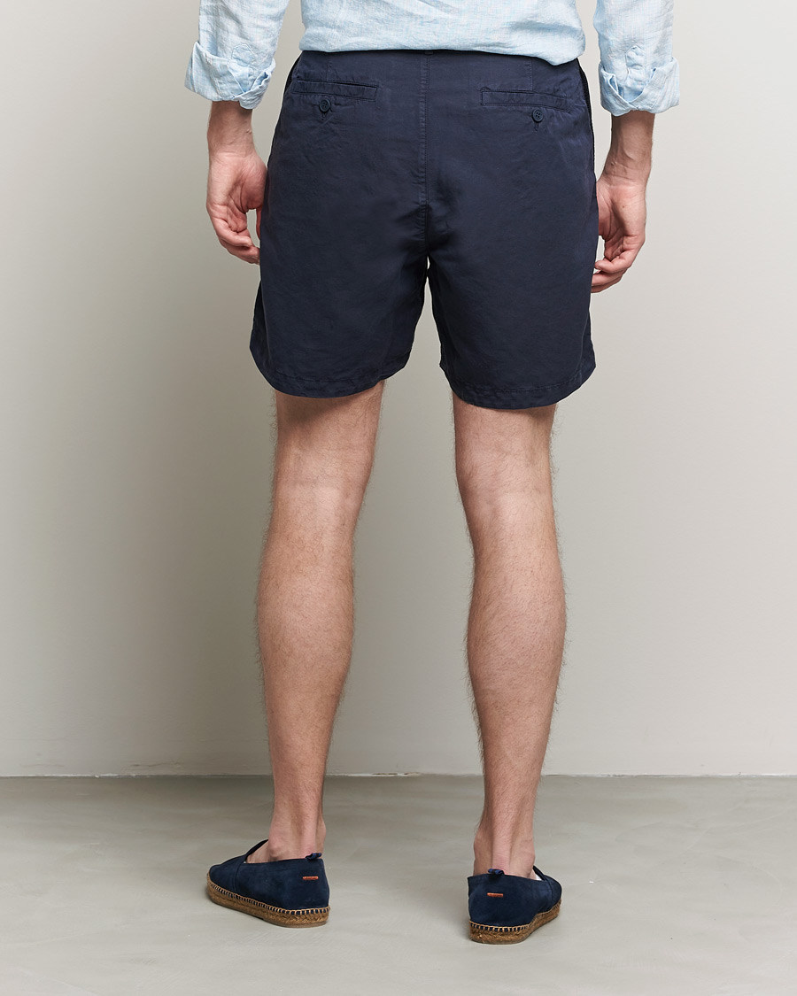 Homme | Shorts | Orlebar Brown | Searose Linen/Cotton Shorts Night Iris