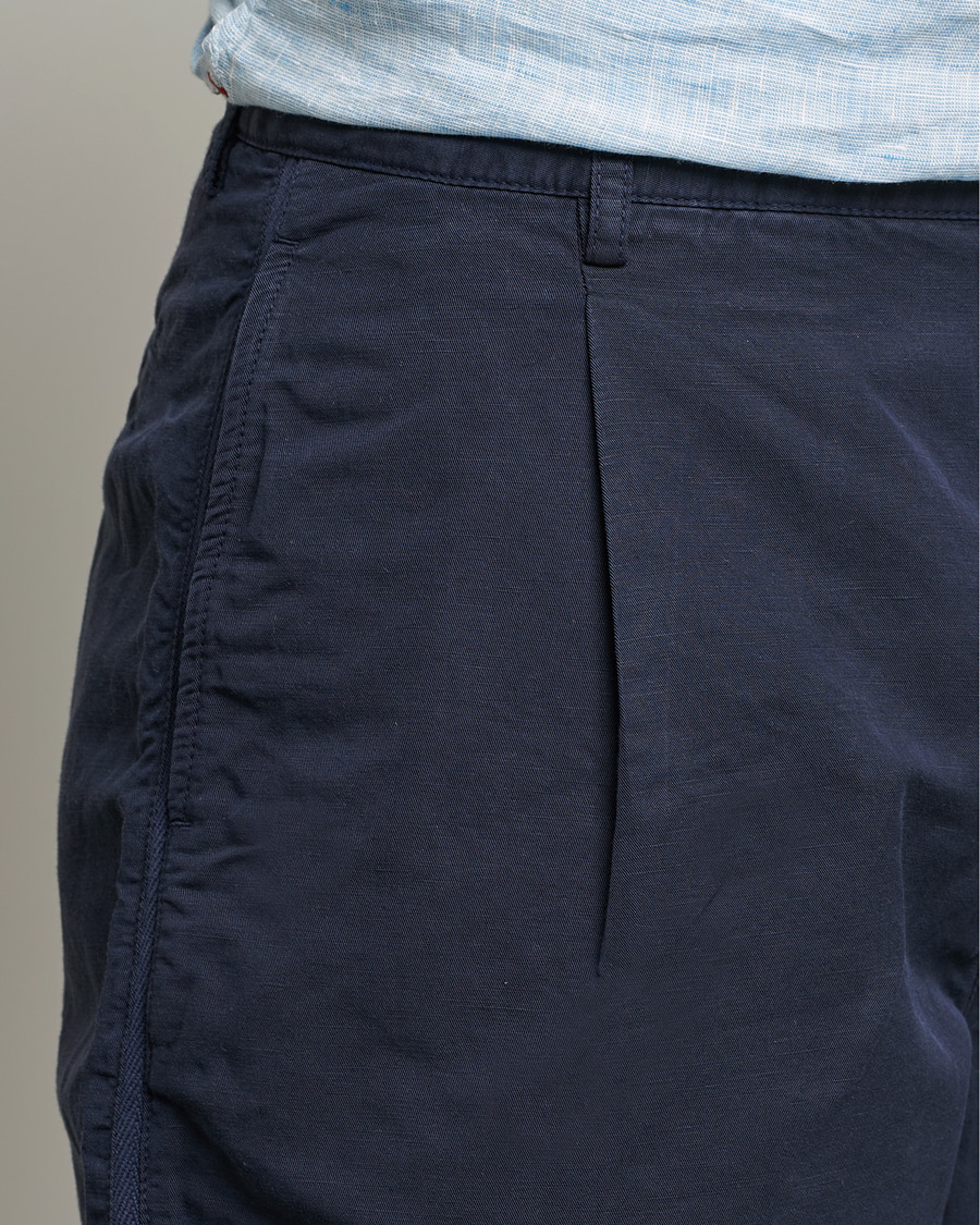 Homme | Shorts | Orlebar Brown | Searose Linen/Cotton Shorts Night Iris