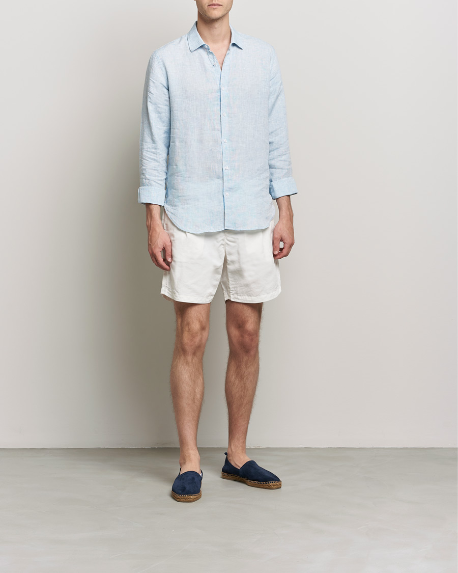 Homme | Shorts | Orlebar Brown | Searose Linen/Cotton Shorts White Sand