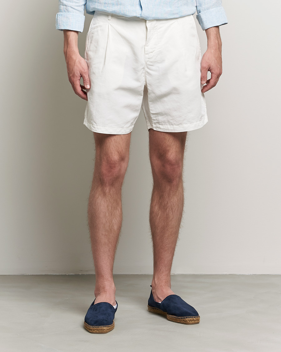 Homme | Shorts | Orlebar Brown | Searose Linen/Cotton Shorts White Sand