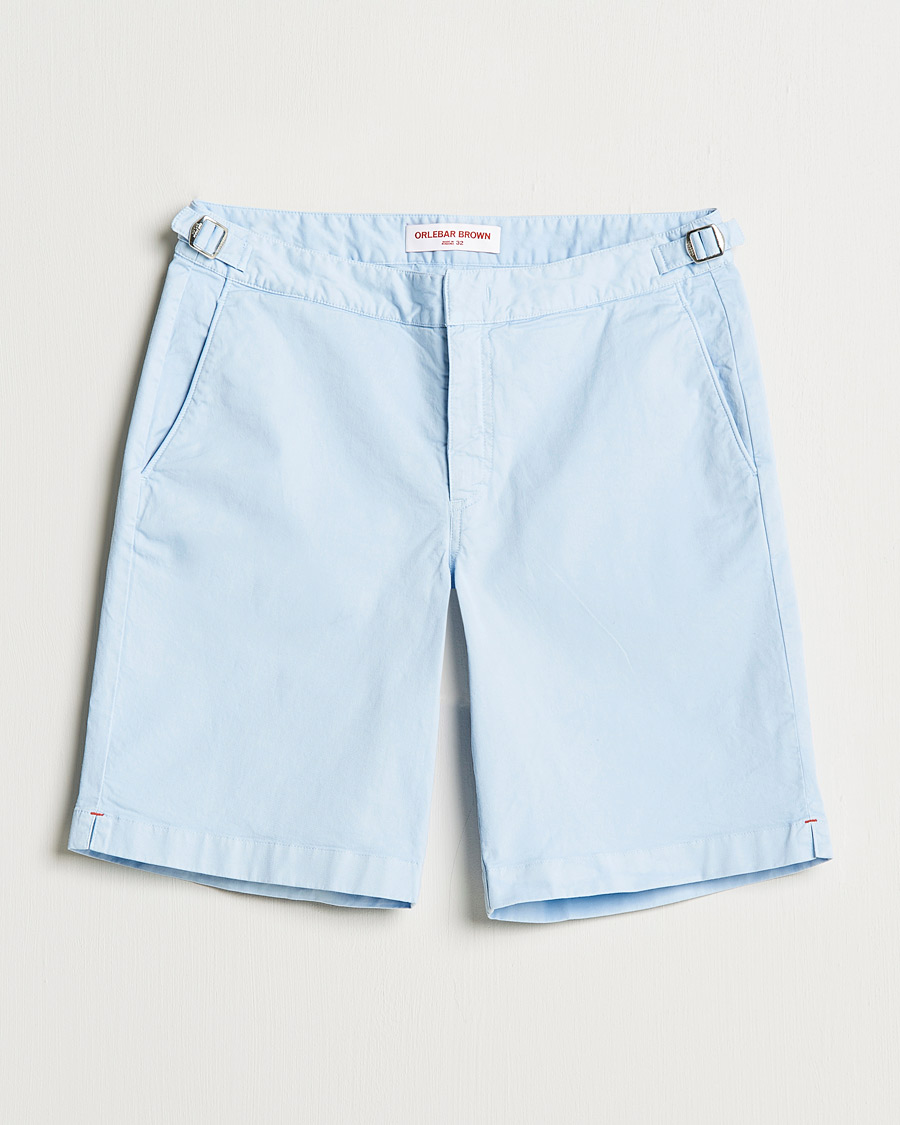 Homme | Shorts | Orlebar Brown | Dane Cotton Twill Shorts Ice Blue