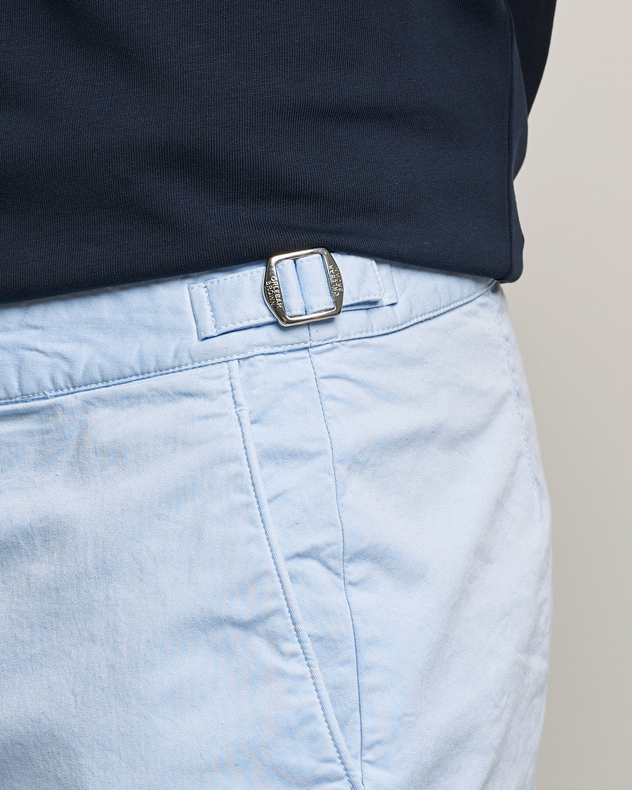 Homme | Shorts | Orlebar Brown | Dane Cotton Twill Shorts Ice Blue