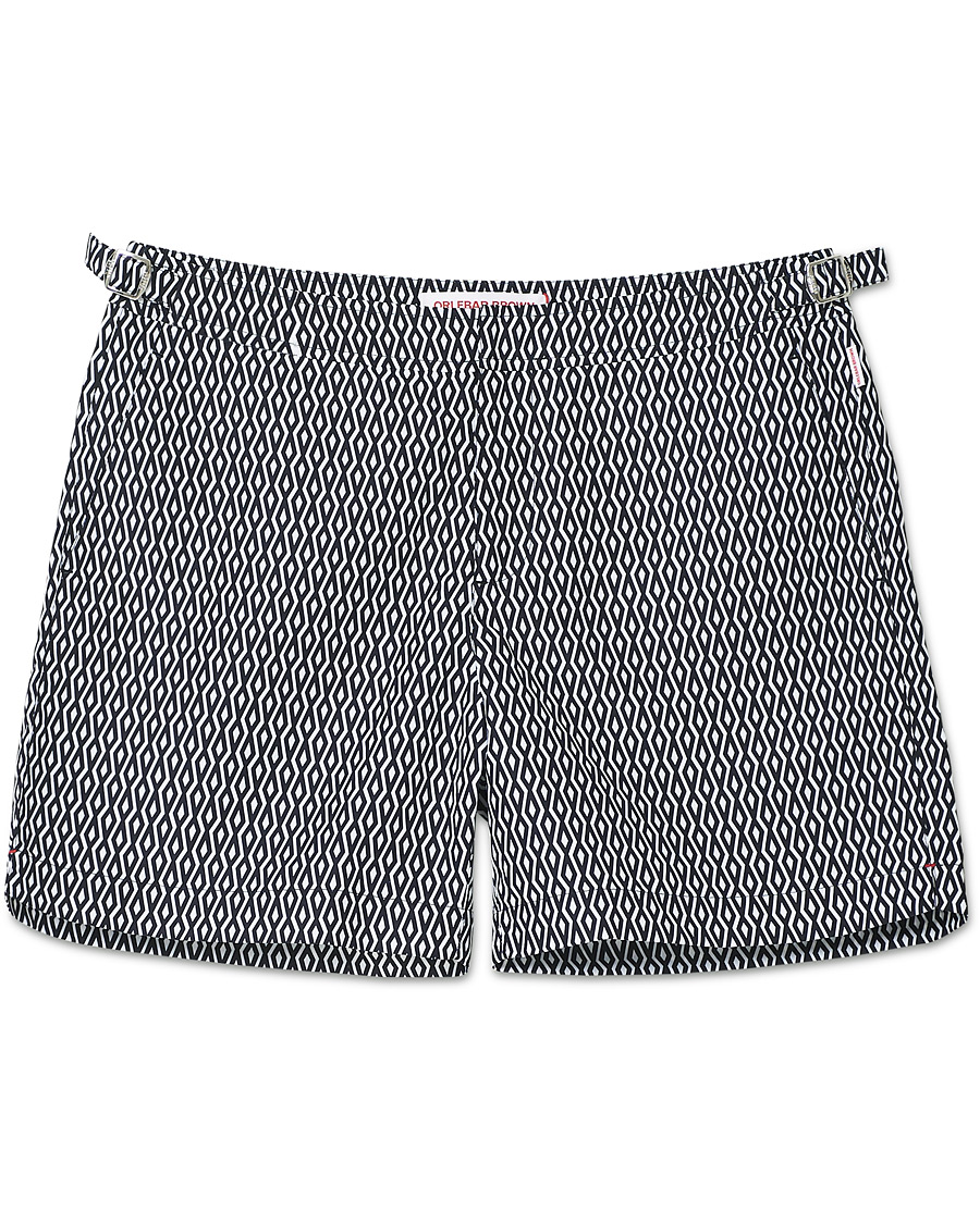 Homme | Maillots De Bain | Orlebar Brown | Bulldog Alado Printed Swimshorts Night Iris/White