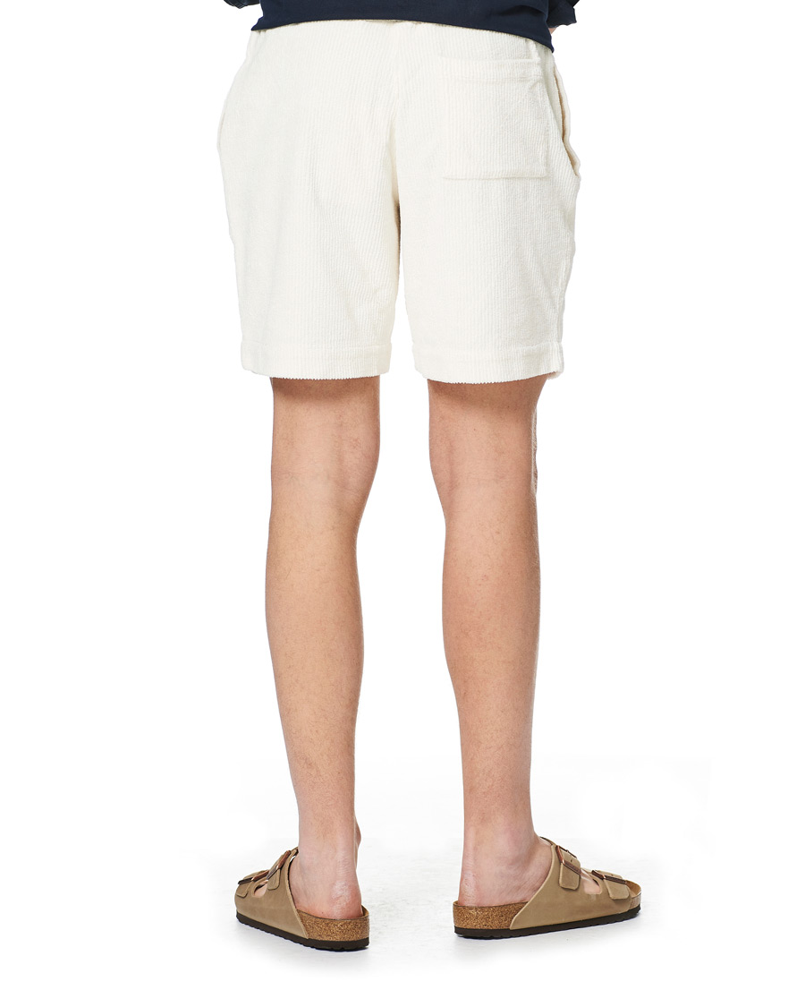 Homme | Shorts | Orlebar Brown | Afador DN Towelling Racked Shorts White Sand