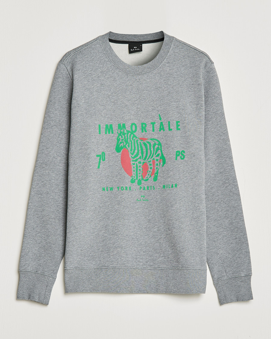 Homme | Pulls Et Tricots | PS Paul Smith | Immortale Organic Cotton Sweatshirt Grey