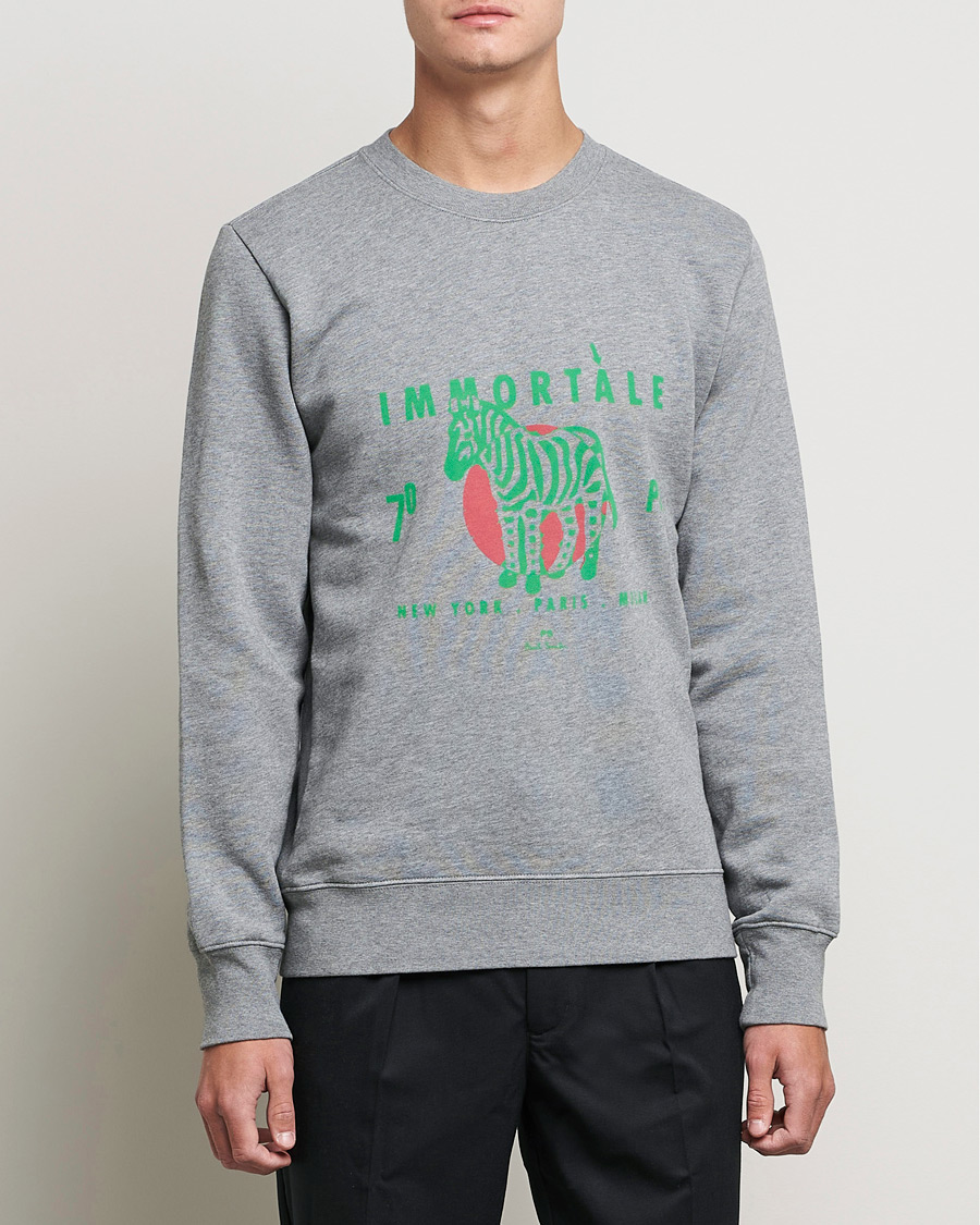 Homme | Pulls Et Tricots | PS Paul Smith | Immortale Organic Cotton Sweatshirt Grey