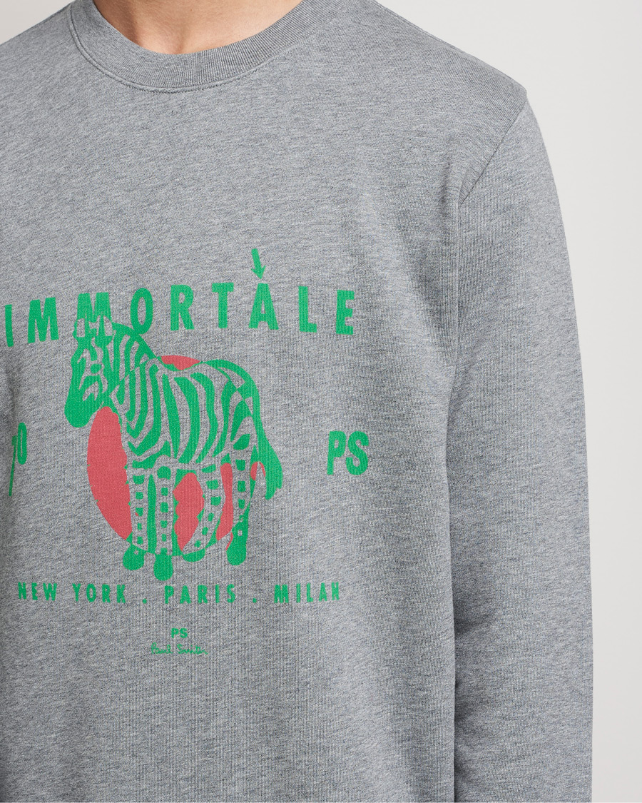 Homme | Pulls Et Tricots | PS Paul Smith | Immortale Organic Cotton Sweatshirt Grey