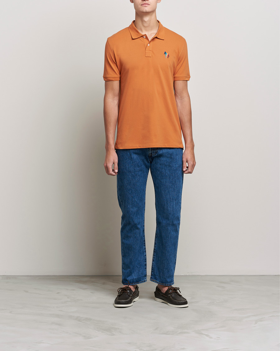 Homme | Polos | PS Paul Smith | Regular Fit Zebra Polo Oranges