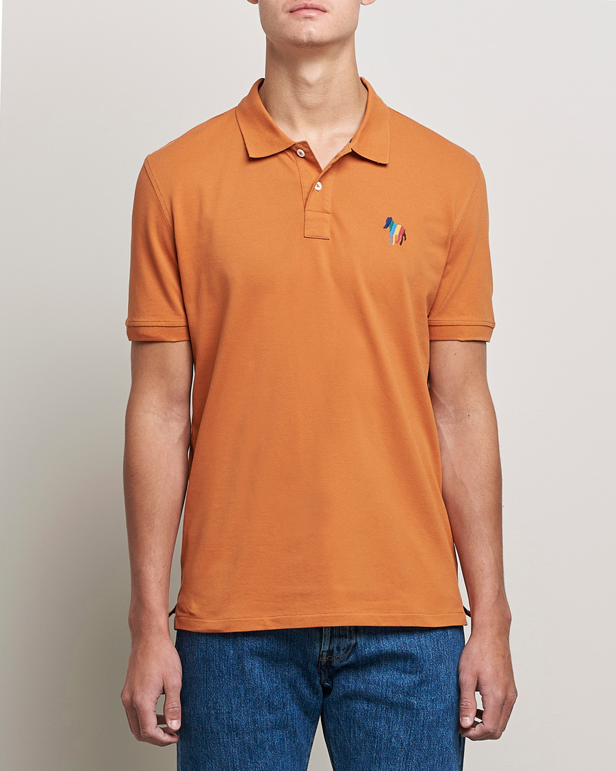 Homme | Polos | PS Paul Smith | Regular Fit Zebra Polo Oranges