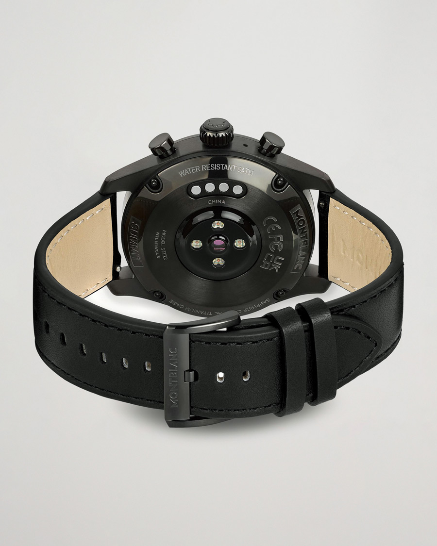 Homme | Bracelet En Cuir | Montblanc | Summit 3 Smartwatch Black