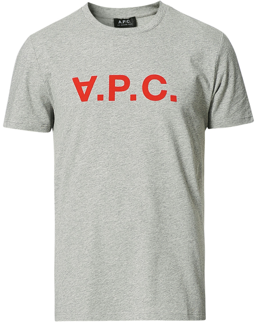 Homme | T-shirts | A.P.C. | VPC Neon Short Sleeve T-Shirt Heather Grey