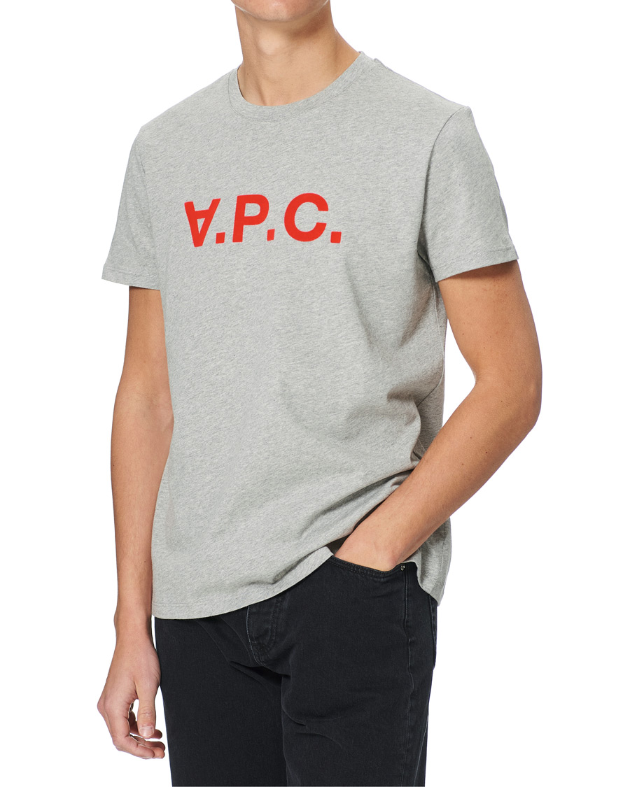 Homme | T-shirts | A.P.C. | VPC Neon Short Sleeve T-Shirt Heather Grey