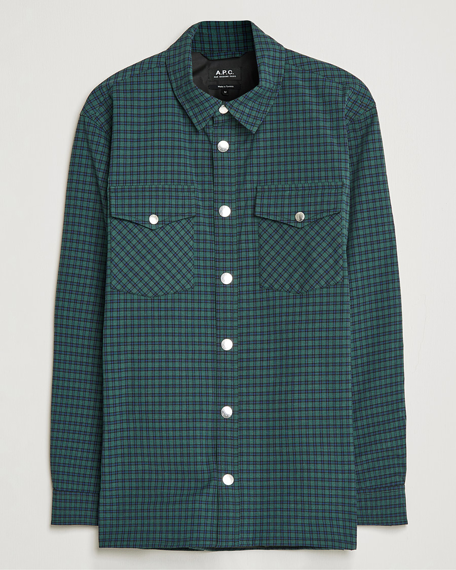 Homme | Chemises | A.P.C. | Samy Padded Overshirt Black Check
