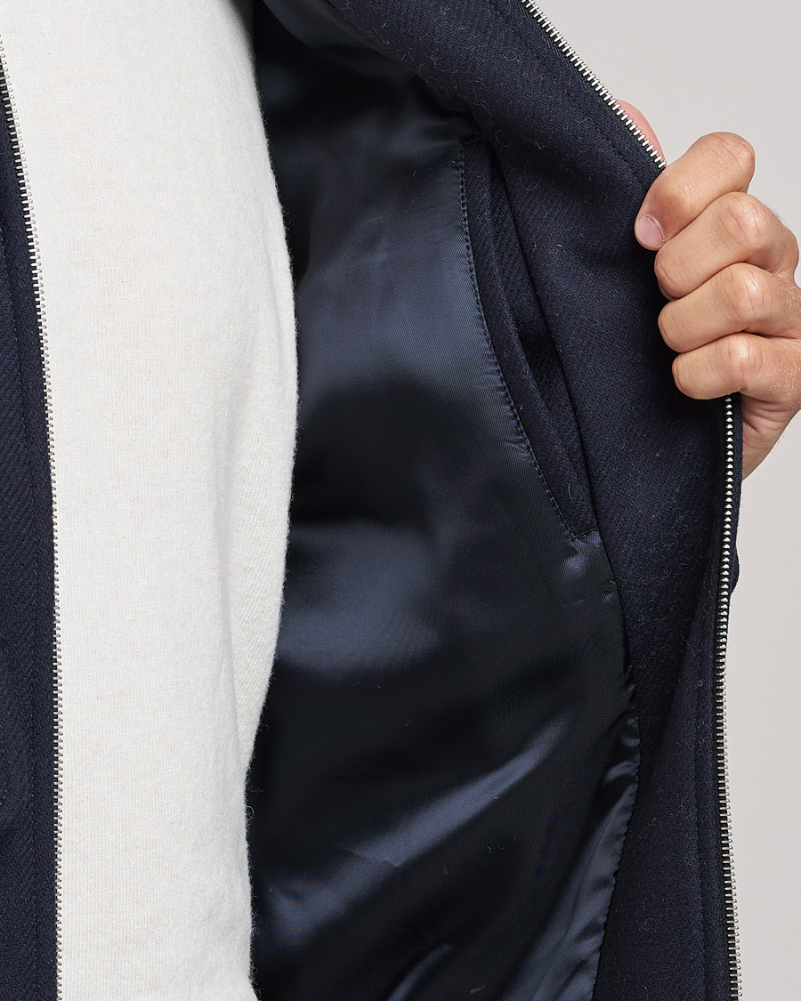 Homme | Manteaux Et Vestes | A.P.C. | Ben Shearling Bomber Jacket Navy