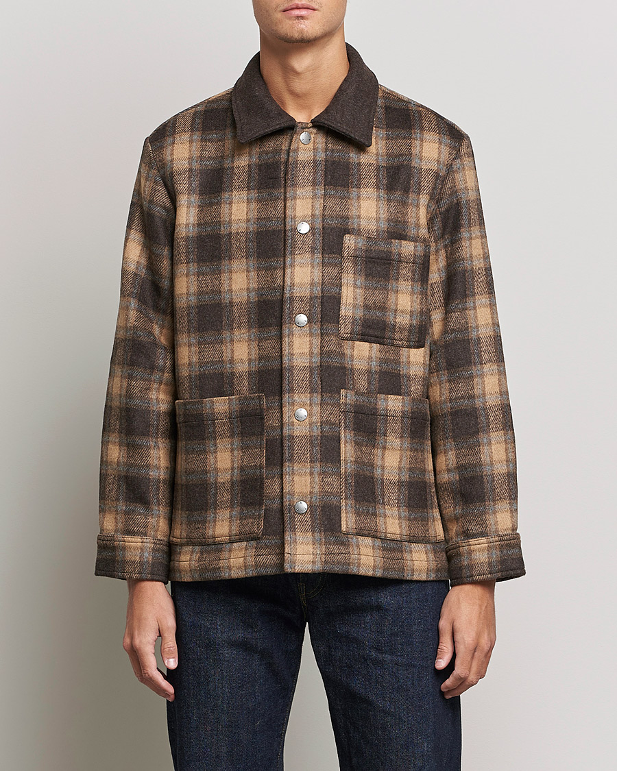 Homme | Manteaux Et Vestes | A.P.C. | Emile Shirt Jacket Brown Check
