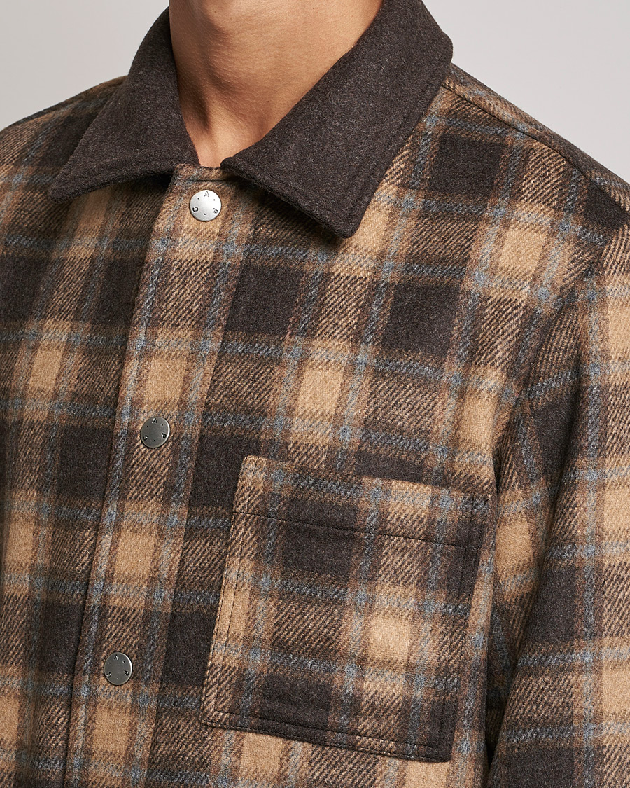Homme | Manteaux Et Vestes | A.P.C. | Emile Shirt Jacket Brown Check