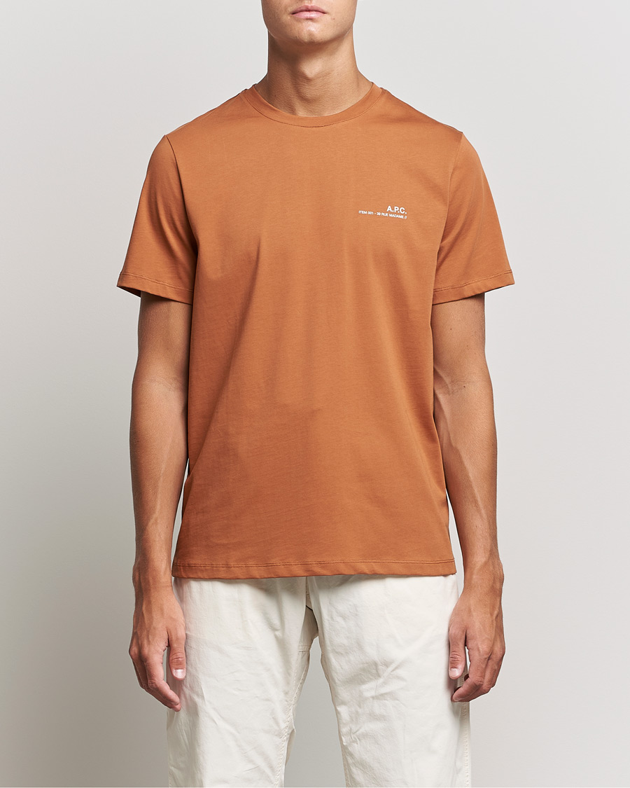 Homme | T-shirts | A.P.C. | Item Short Sleeve T-Shirt Terracotta