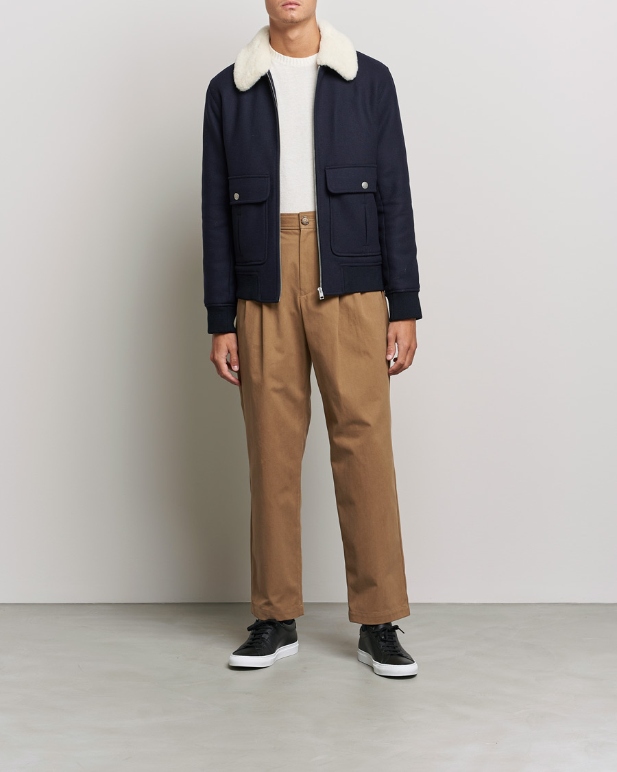 Homme | Pantalons | A.P.C. | Eddy Pleated Chinos Tobacco