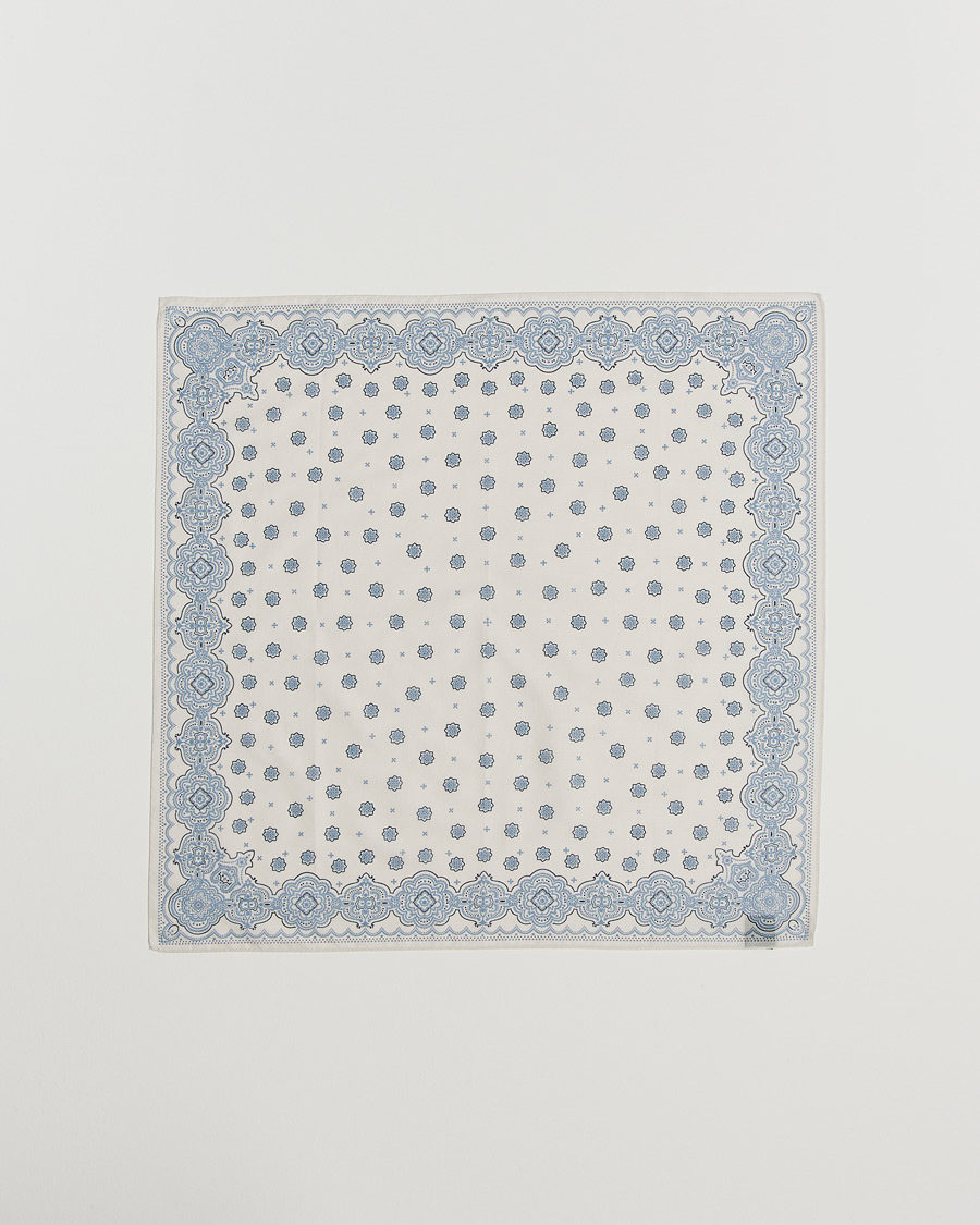 Homme | Amanda Christensen Cotton Voilé Printed Medallion Bandana Cream | Amanda Christensen | Cotton Voilé Printed Medallion Bandana Cream