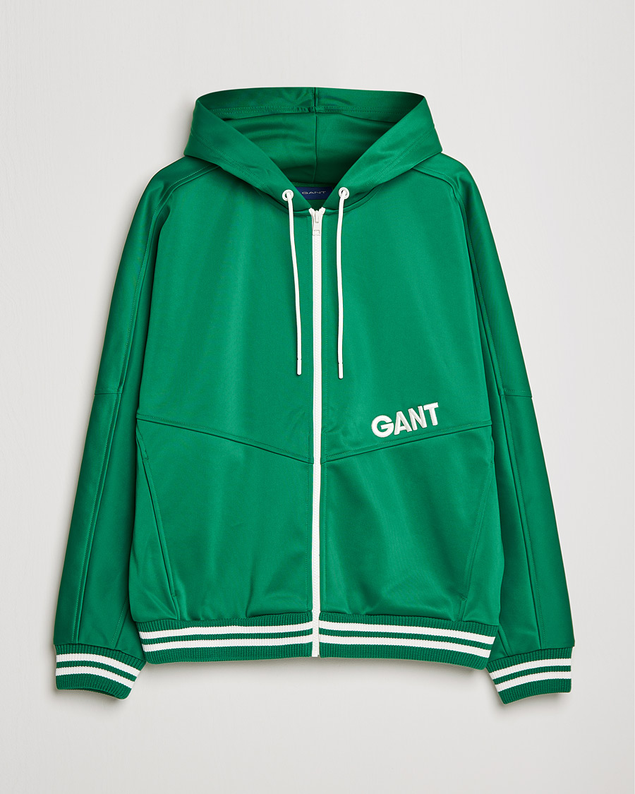 Homme | Pulls Et Tricots | GANT | Raquet Club Full-Zip Hoodie Lavish Green