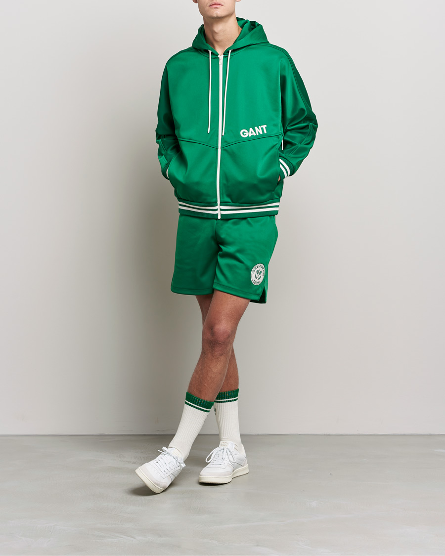 Homme | Pulls Et Tricots | GANT | Raquet Club Full-Zip Hoodie Lavish Green