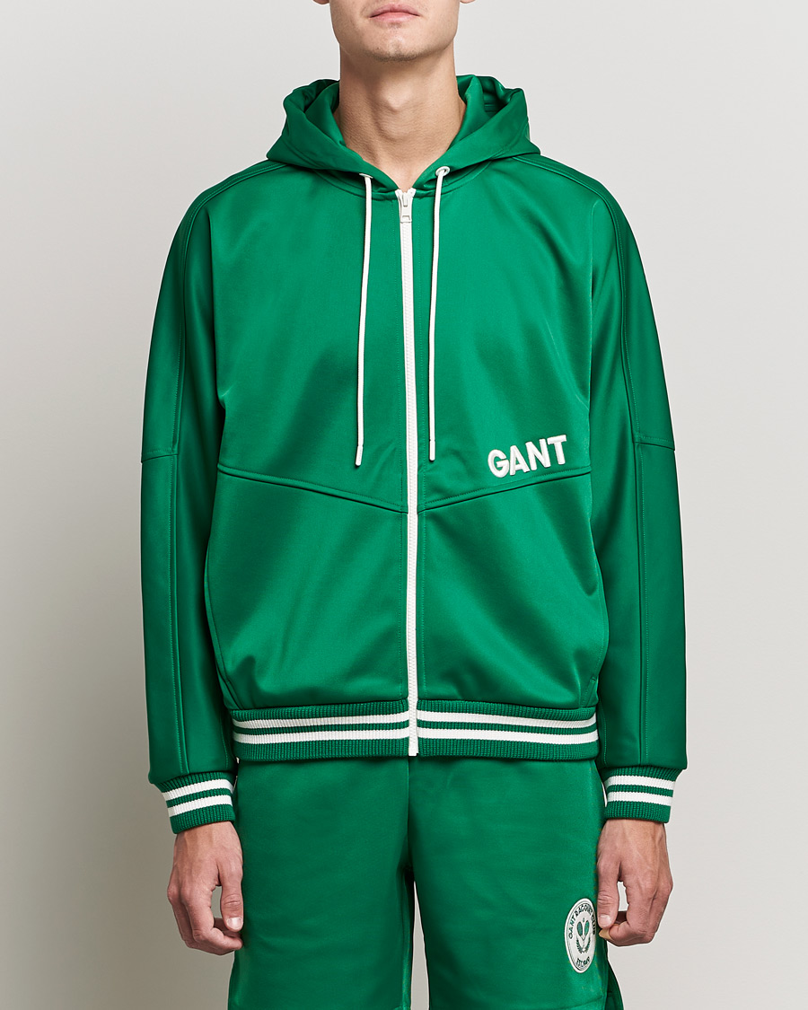 Homme | Pulls Et Tricots | GANT | Raquet Club Full-Zip Hoodie Lavish Green