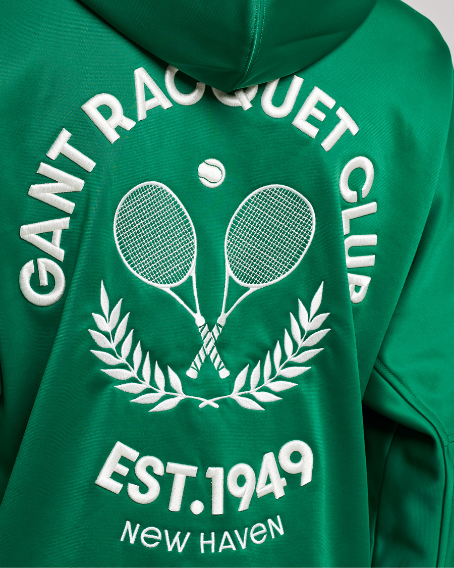 Homme | Pulls Et Tricots | GANT | Raquet Club Full-Zip Hoodie Lavish Green