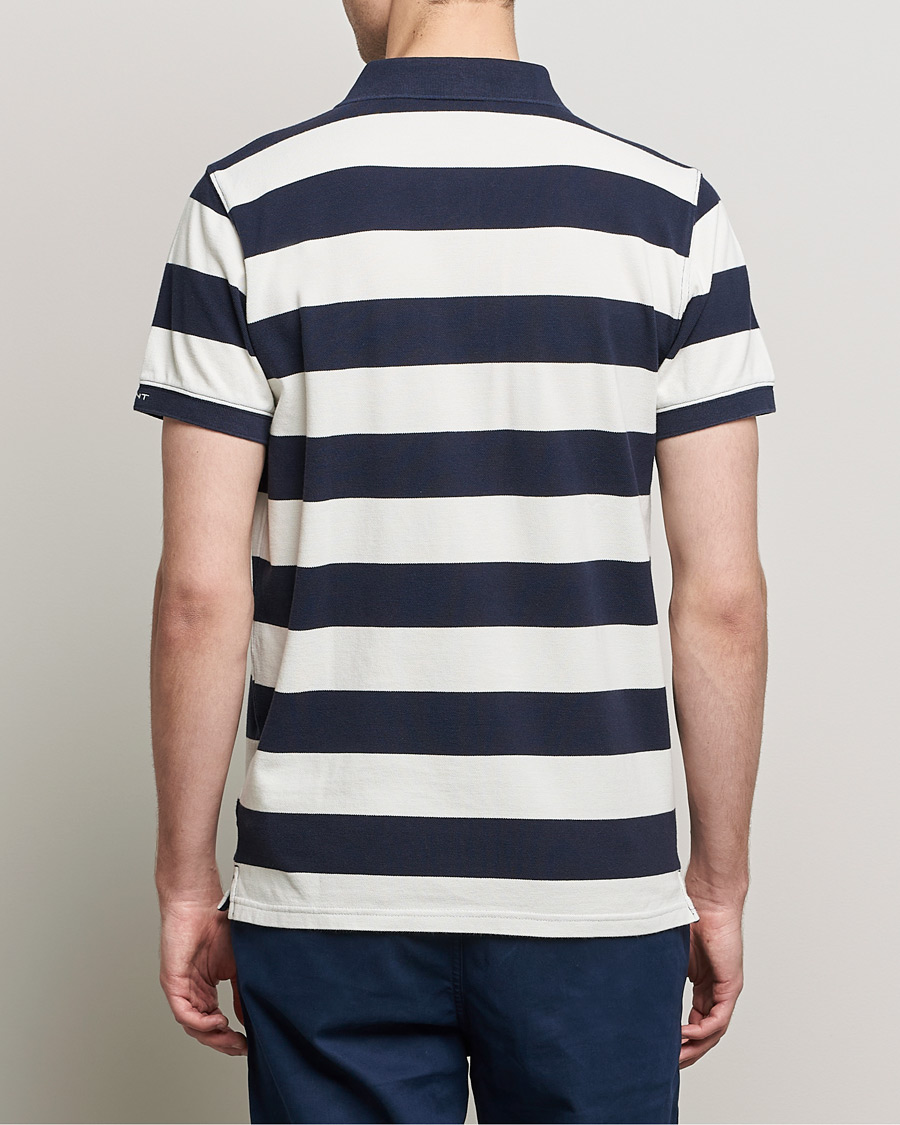 Homme | Polos | GANT | Barstriped Polo Navy/White