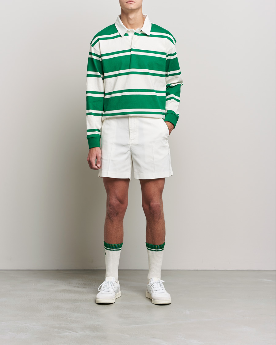 Homme | Pulls Et Tricots | GANT | Barstriped Heavy Rugger Green/White