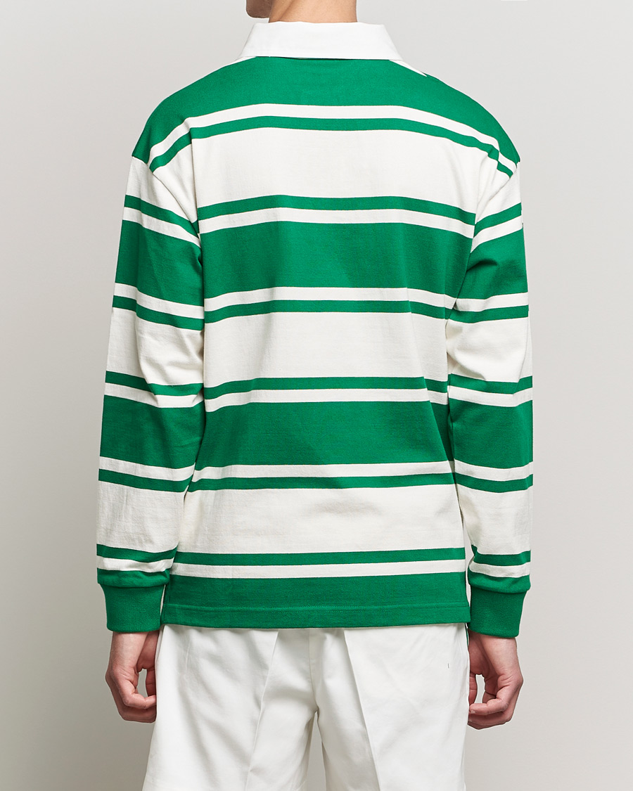 Homme | Pulls Et Tricots | GANT | Barstriped Heavy Rugger Green/White