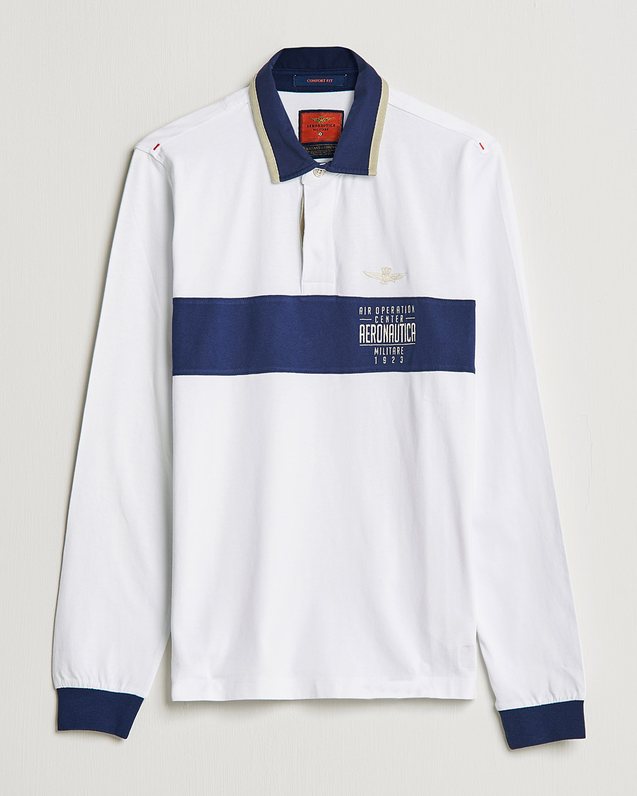 Homme | Pulls Et Tricots | Aeronautica Militare | Long Sleeve Polo Off White
