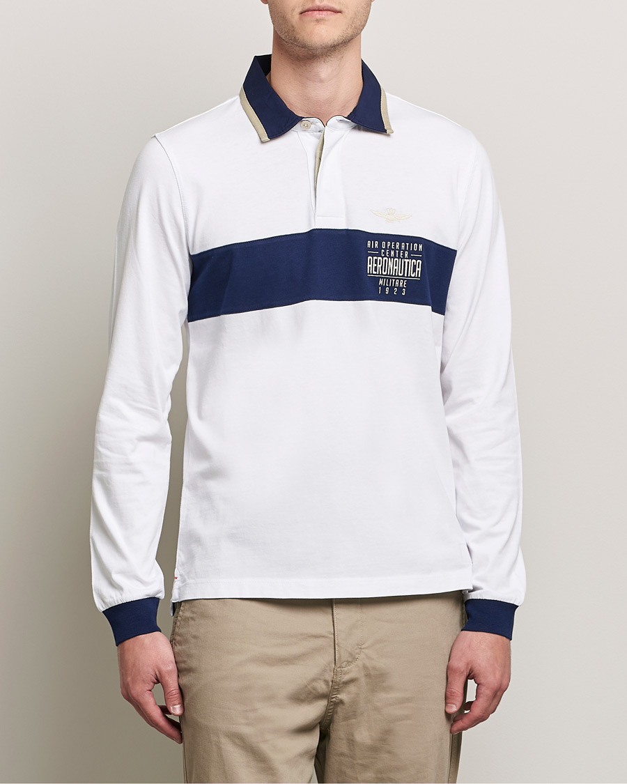 Homme | Pulls Et Tricots | Aeronautica Militare | Long Sleeve Polo Off White