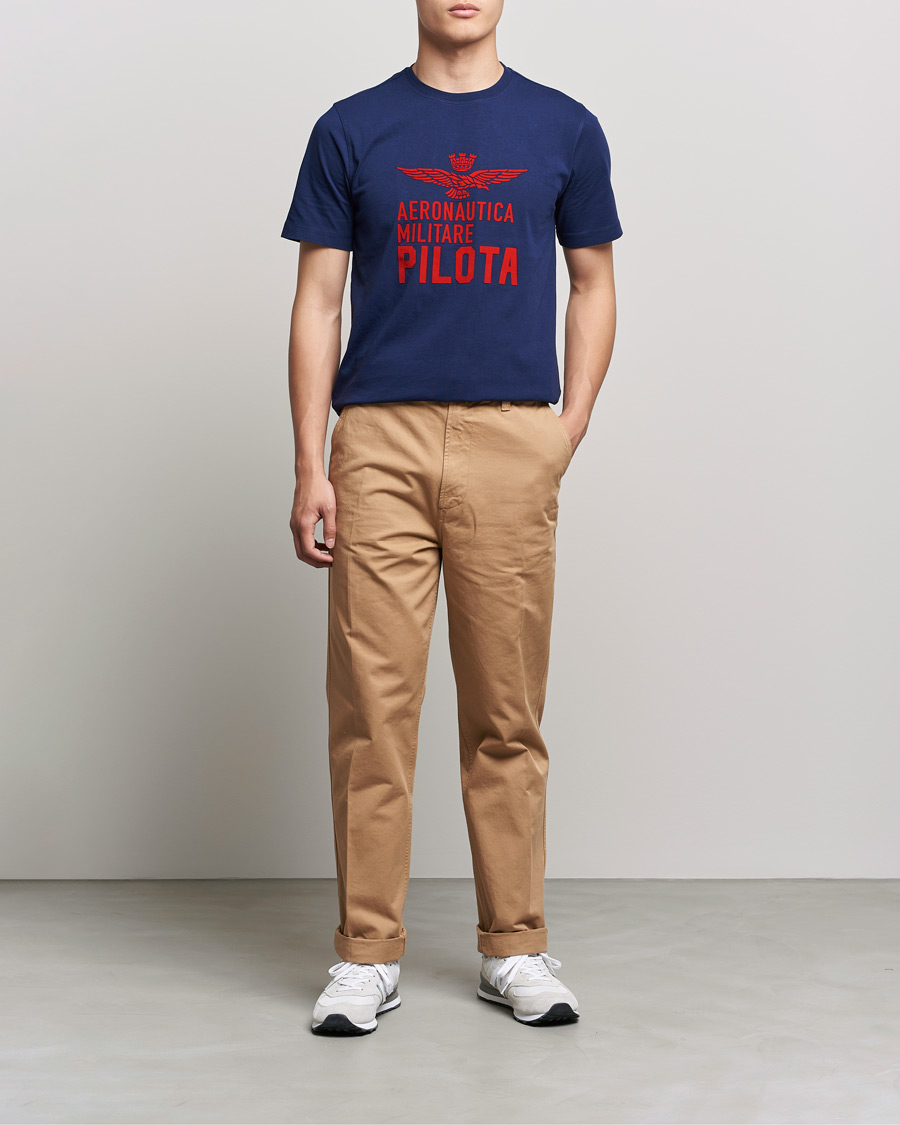 Homme | T-shirts | Aeronautica Militare | Short Sleeve Tee Blu Navy