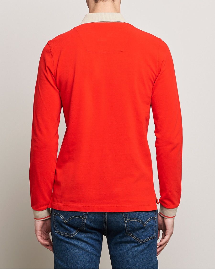 Homme | Pulls Et Tricots | Aeronautica Militare | Long Sleeve Collor Polo Arancio Scuro