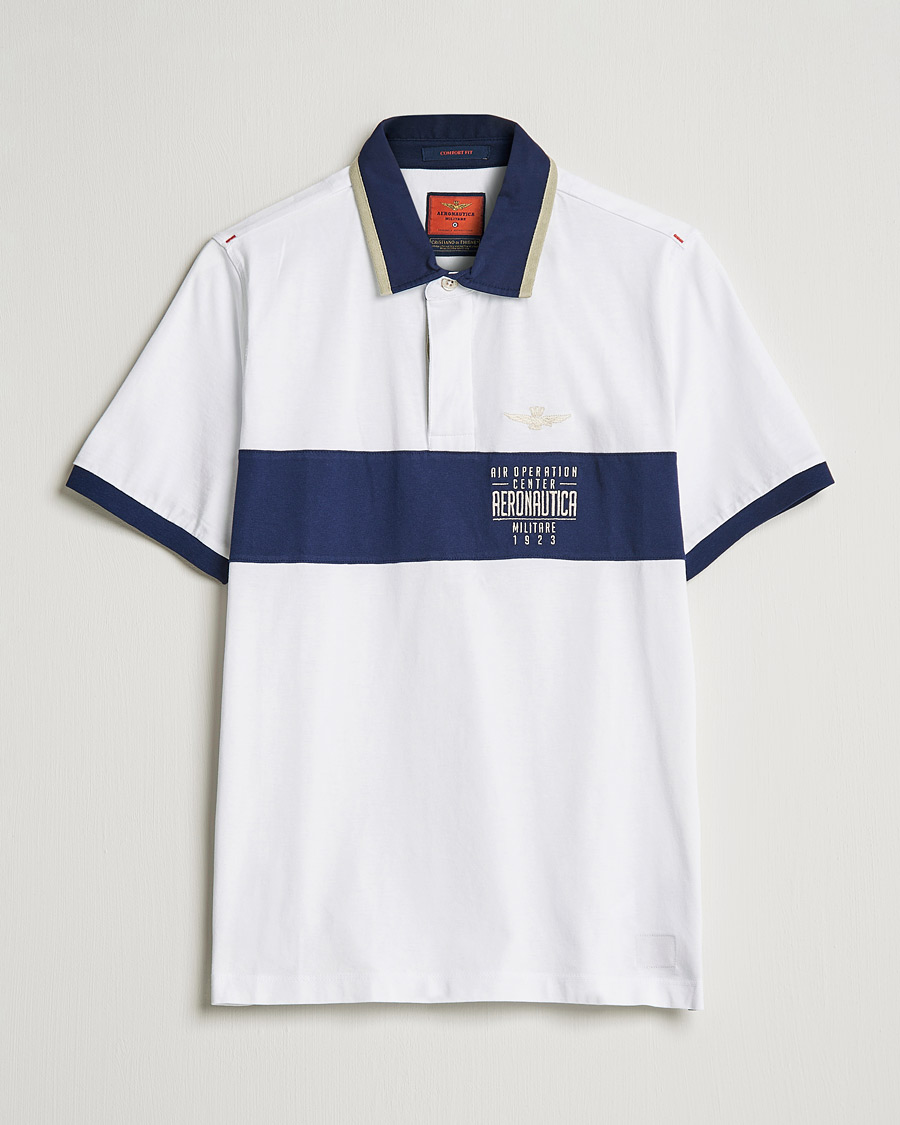 Homme | Polos | Aeronautica Militare | Short Sleeve Polo Off White