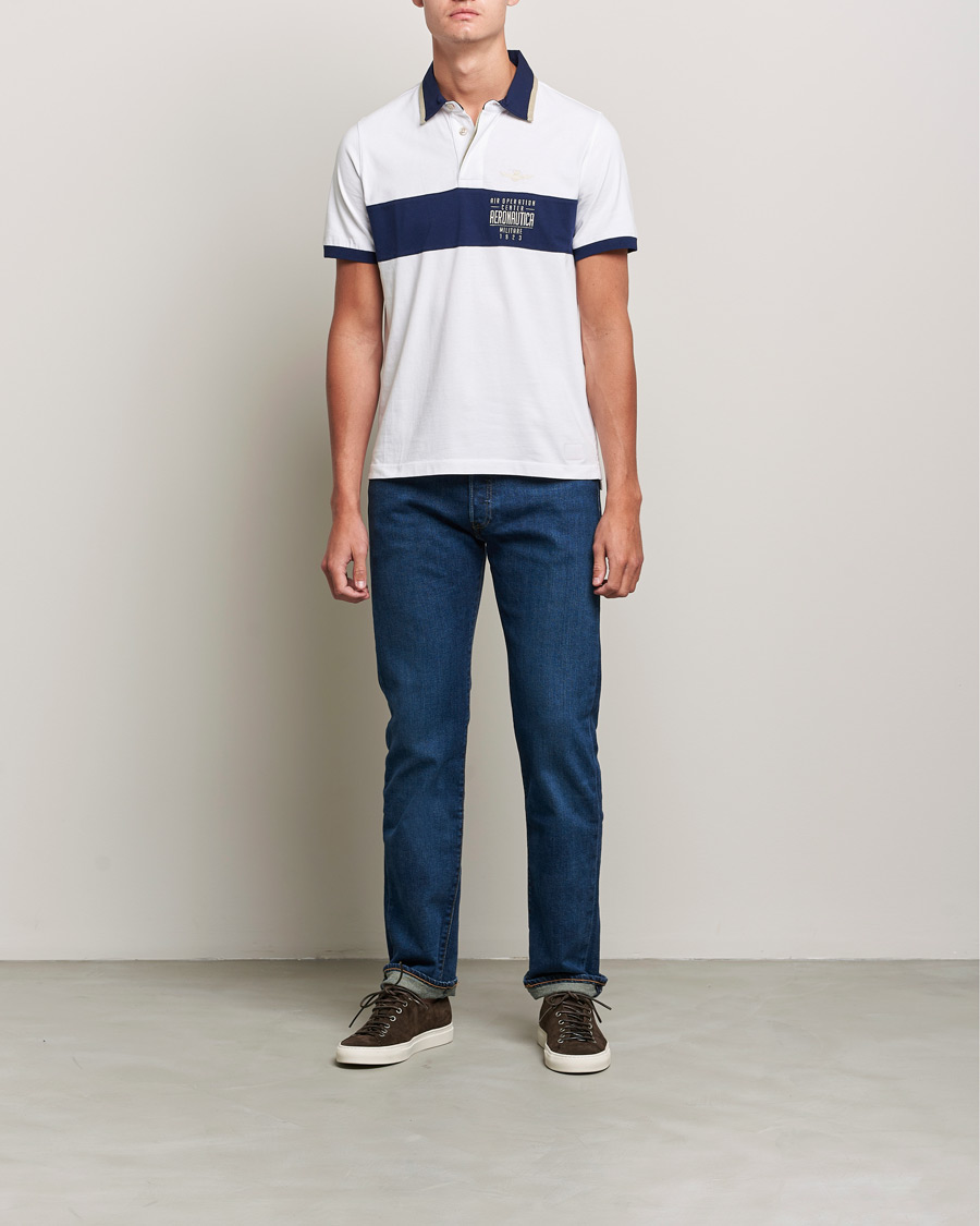 Homme | Polos | Aeronautica Militare | Short Sleeve Polo Off White