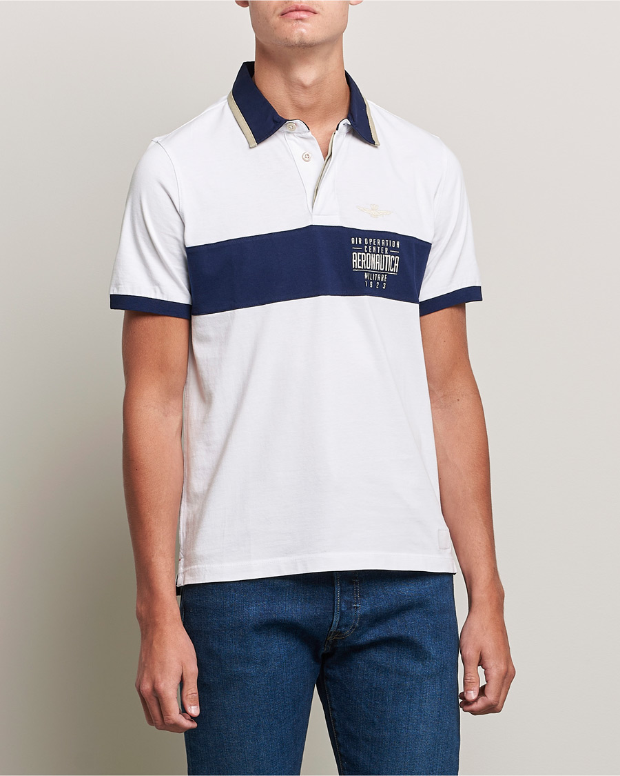 Homme | Polos | Aeronautica Militare | Short Sleeve Polo Off White