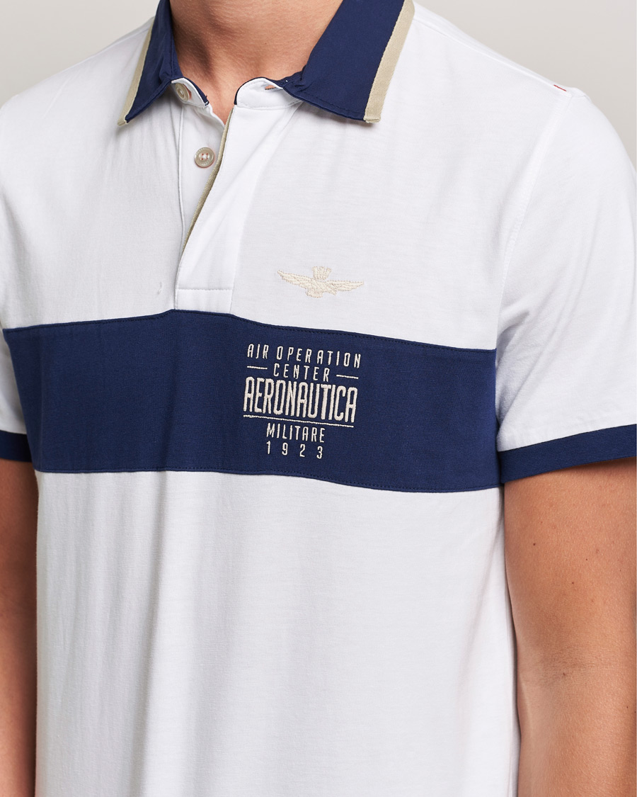 Homme | Polos | Aeronautica Militare | Short Sleeve Polo Off White
