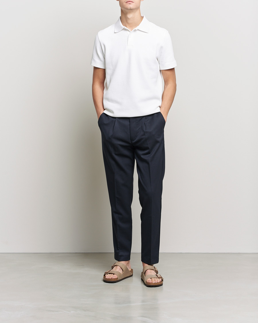 Homme | Polos | Samsøe Samsøe | Samsøe & Samsøe Taranto Organic Cotton Polo White