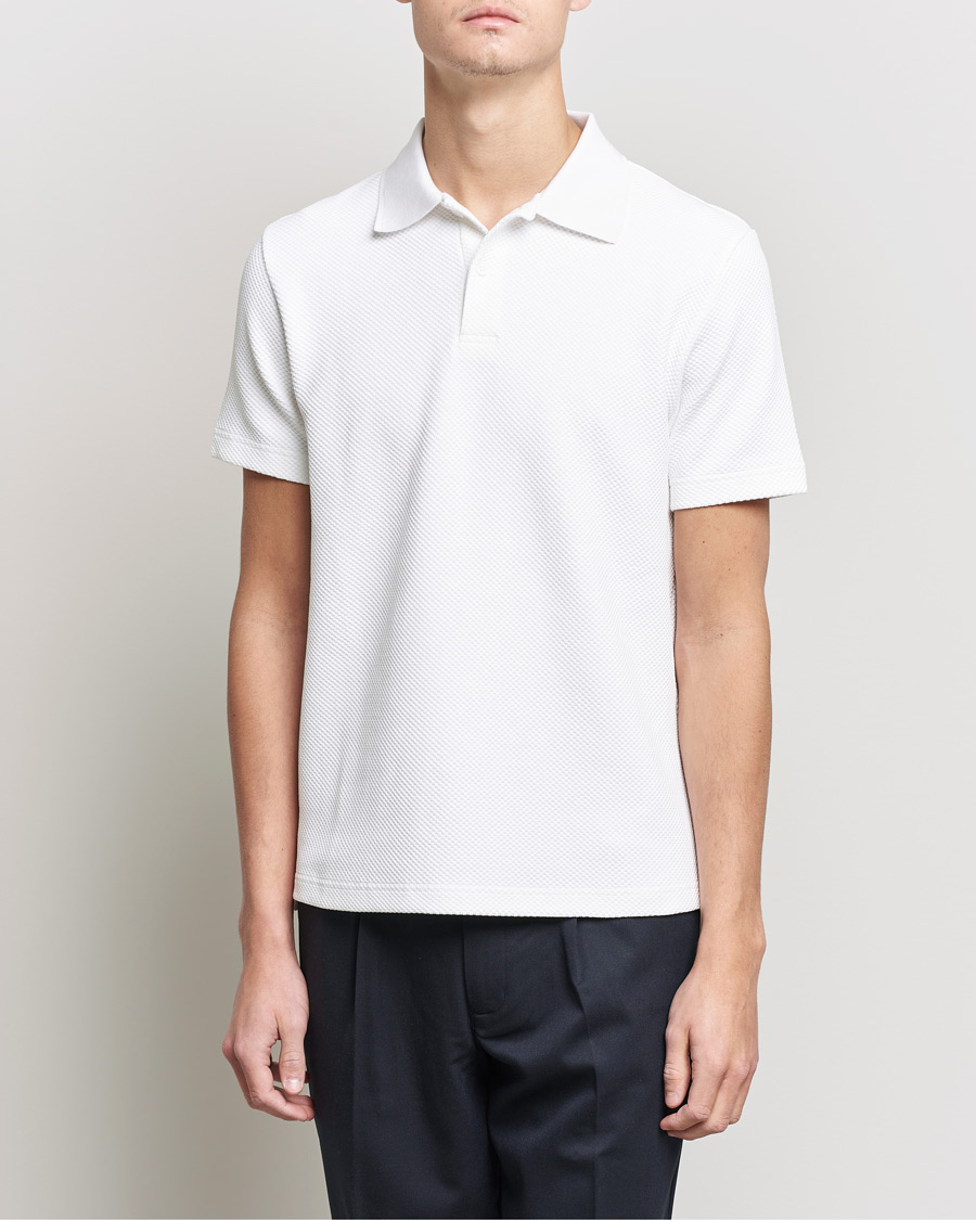 Homme | Polos | Samsøe Samsøe | Samsøe & Samsøe Taranto Organic Cotton Polo White