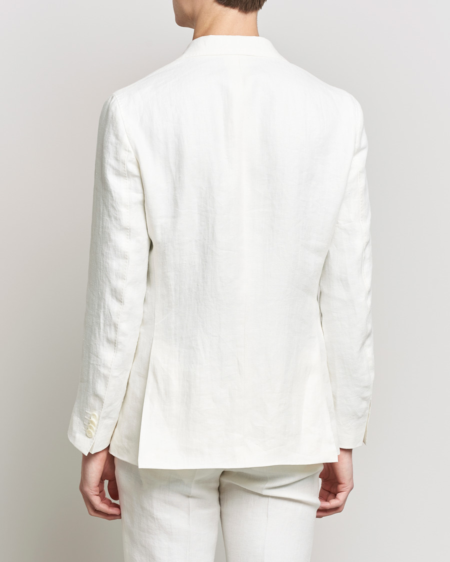 Homme | Blazers | Oscar Jacobson | Fogerty Linen Blazer White