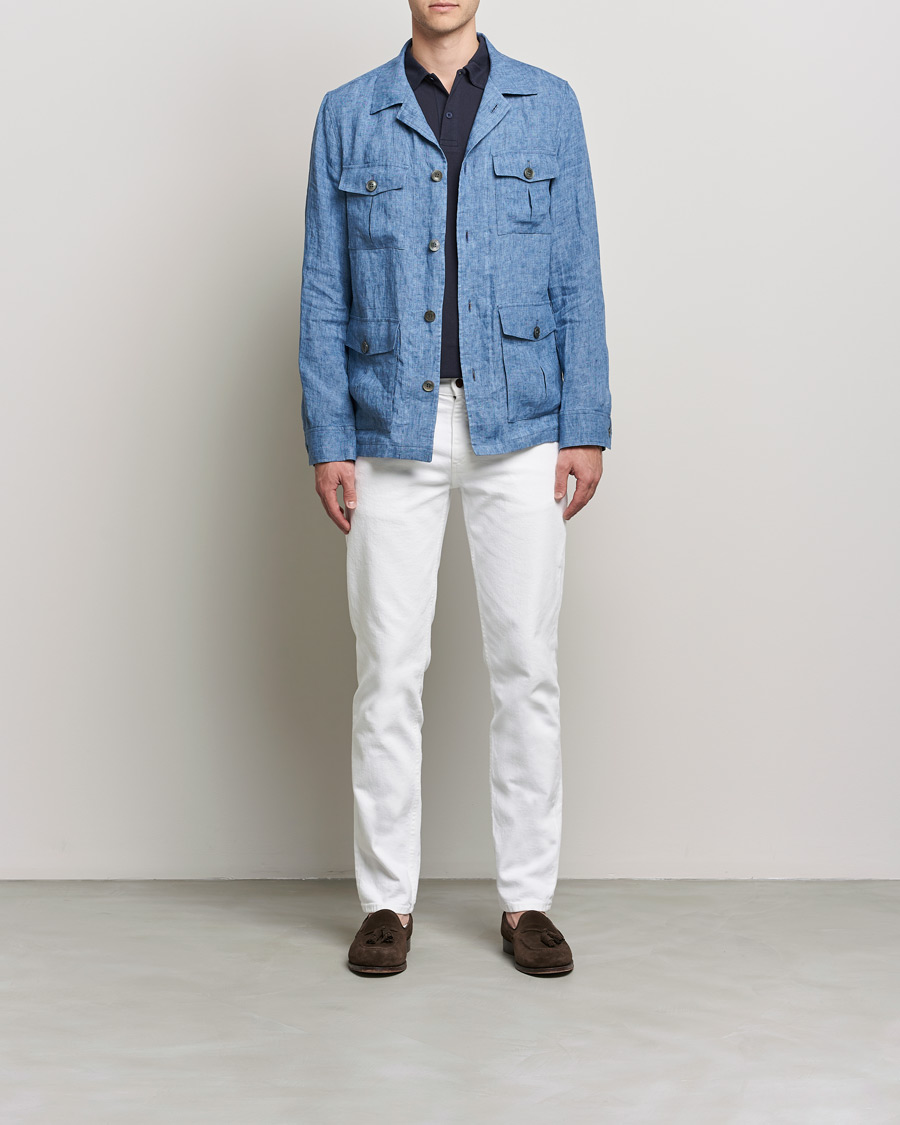 Homme | Jeans | Oscar Jacobson | Albert Cotton Stretch Jeans White