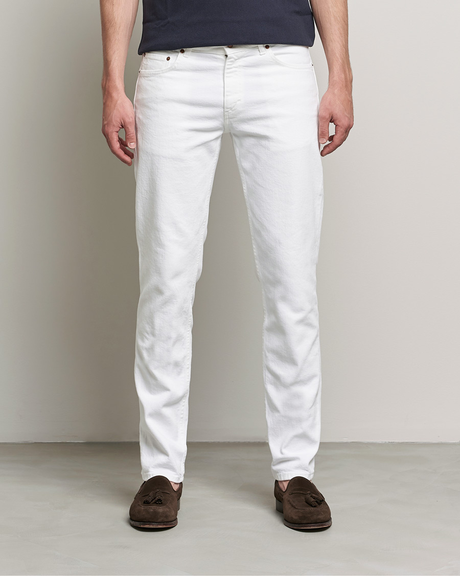 Homme | Jeans | Oscar Jacobson | Albert Cotton Stretch Jeans White