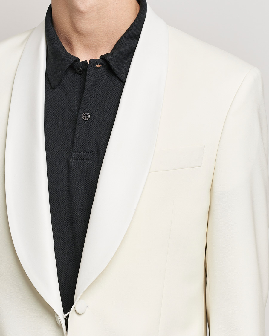 Homme | Costumes | Oscar Jacobson | Figaro Light Wool Tuxedo Creme