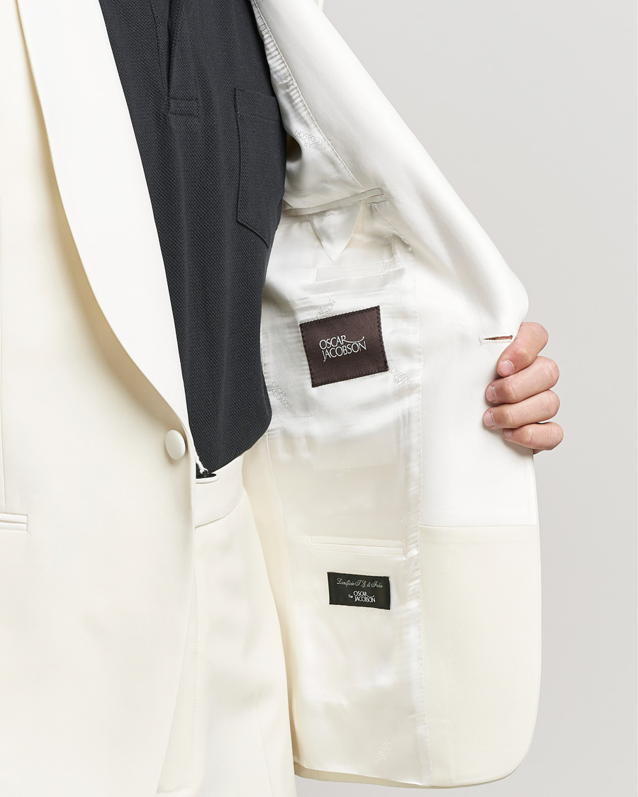 Homme | Costumes | Oscar Jacobson | Figaro Light Wool Tuxedo Creme